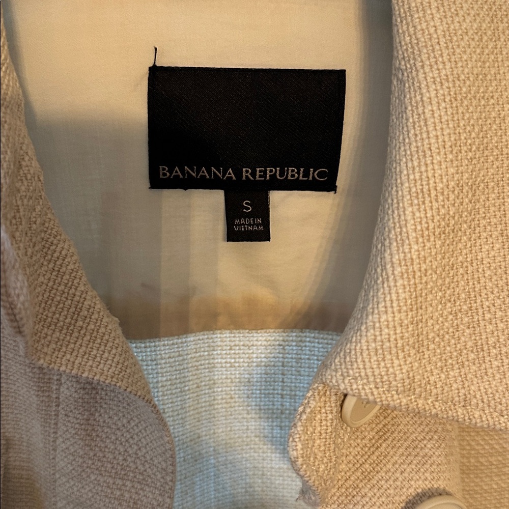 Banana Republic Off-White Textured Jacket